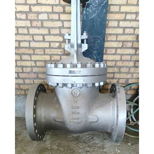 شیر کشویی 14 اینچ فولادی   کلاس 600 wcb 